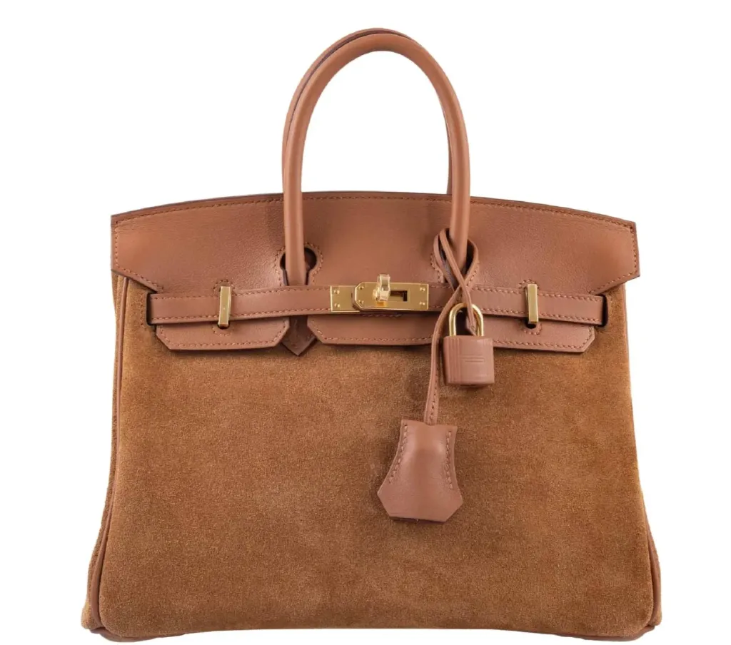 HERMES BAG BK 25(SUEDE)
